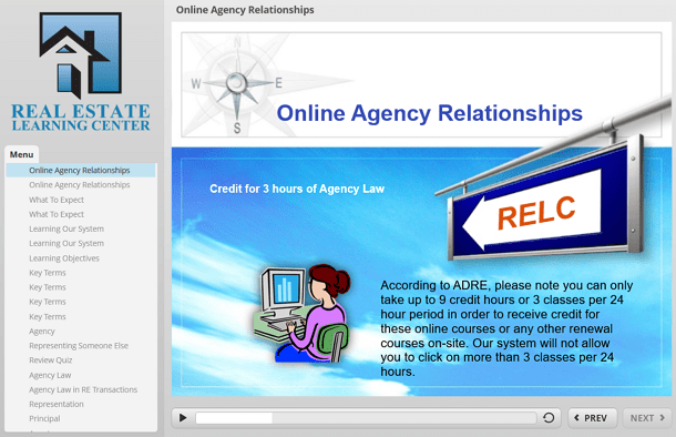 Online Agency Relationships real estate renewal class